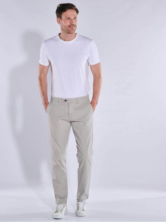 ENGBERS GERMANY Herren Chino aus Waren-Hightech-Material Hellgrau 37533