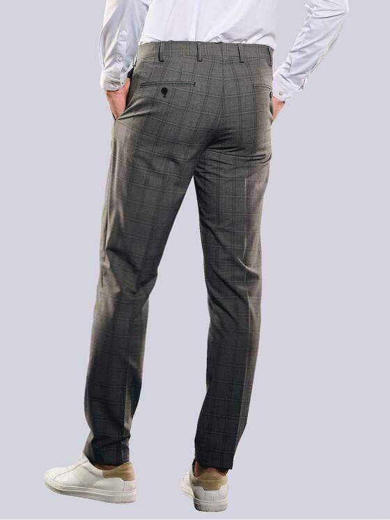 emilio adani Herren Anzug-Hose slim fit Grau 35379