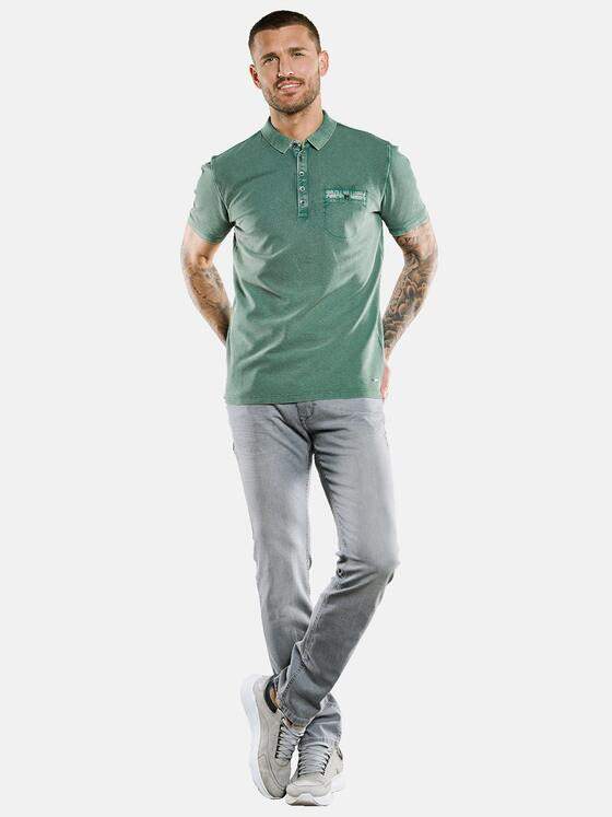 emilio adani Herren Polo-Shirt uni Grün 33412