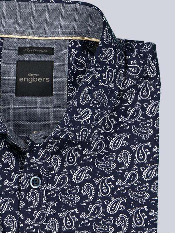 engbers Herren Langarm-Hemd "My Favorite" Saphirblau 38503