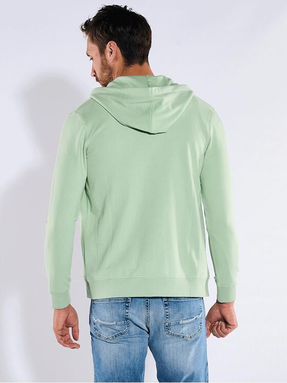 emilio adani Herren Sweatjacke mit Kapuze Grün 36338