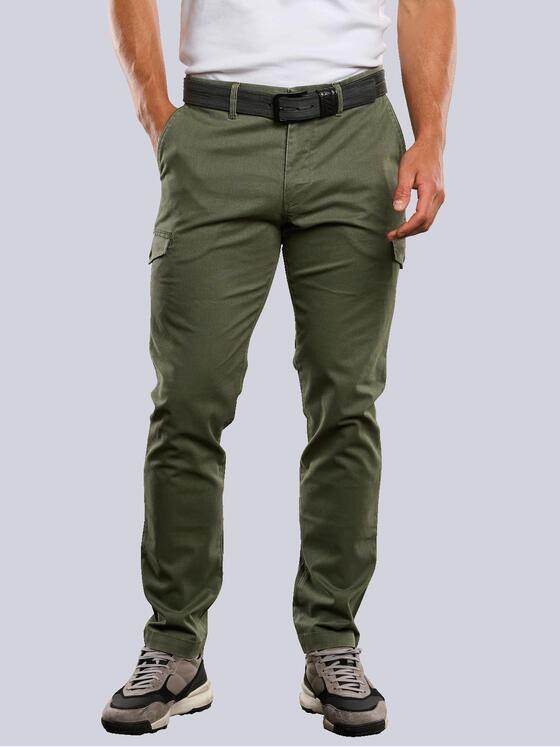 engbers Herren Cargohose straight Grün 33537