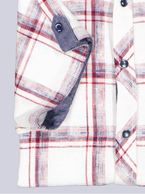 engbers Herren Kurzarm-Hemd kariert Rot 38899