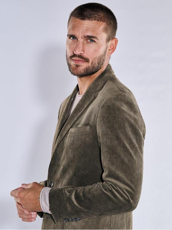 emilio adani Herren Freizeit-Sakko slim fit Braun 37564