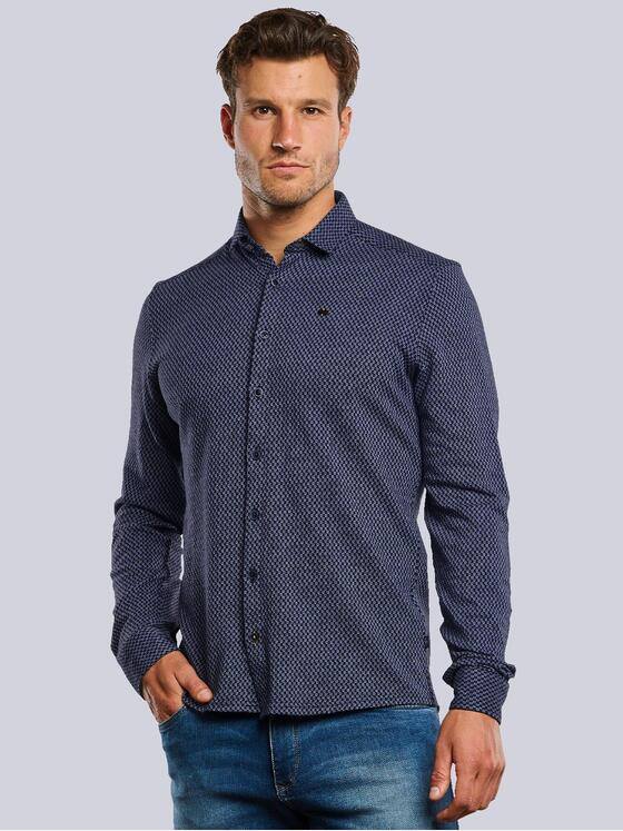 engbers Herren Hemd langarm Blau 33635