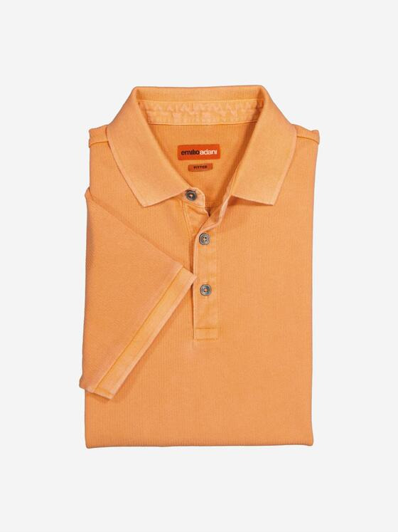 emilio adani Herren Polo-Shirt uni Orange 36825