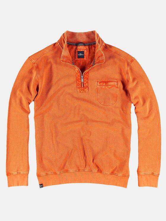 engbers Herren Sweatshirt Stehbund Reinorange 30918