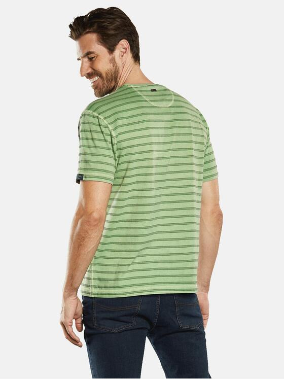 engbers Herren T-Shirt gestreift Grün 34519