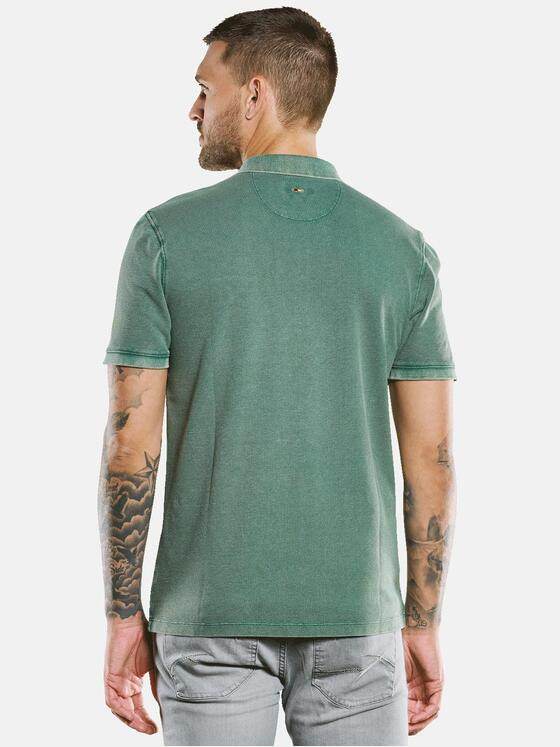 emilio adani Herren Polo-Shirt uni Grün 33412