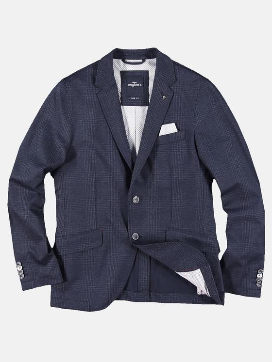 engbers Herren Sportives Karo-Sakko Saphirblau 30221