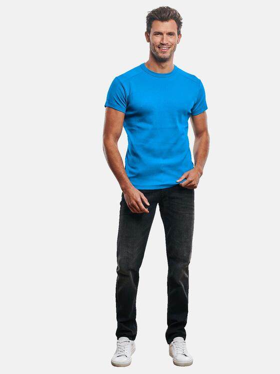 engbers Herren T-Shirt "My Favorite" Cyanblau 31089