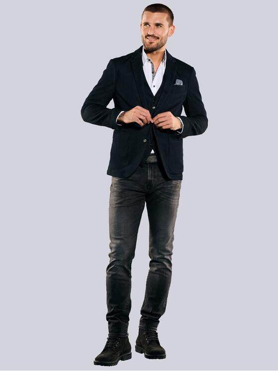 emilio adani Herren Sakko slim fit Schwarz 35263