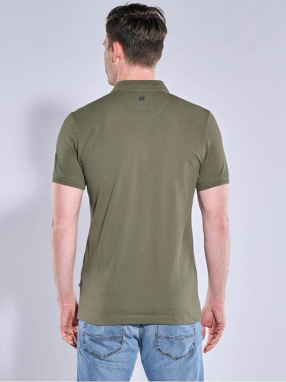 ENGBERS GERMANY Herren Polo-Shirt aus Pima-Baumwolle Oliv 38555