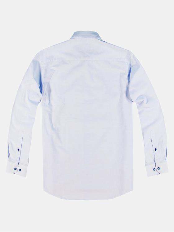 engbers Herren Sommerliches Hemd mit floralem Muster Hellblau 30038