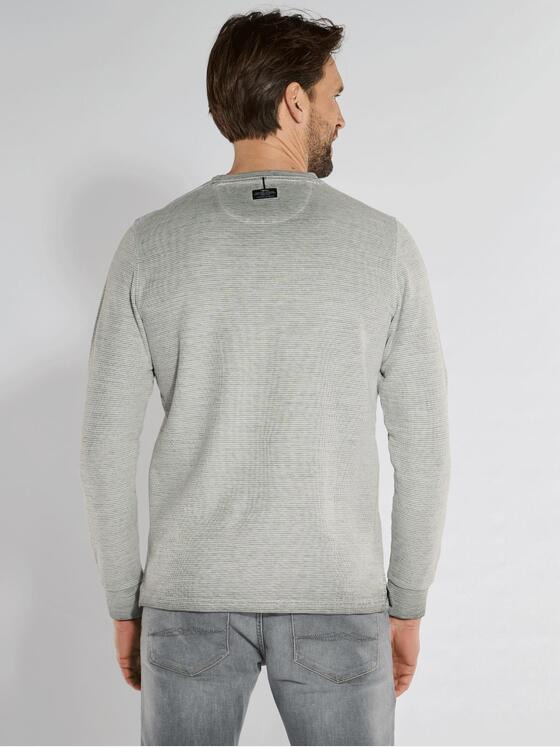 engbers Herren Langarm-Shirt strukturiert Grau 36358