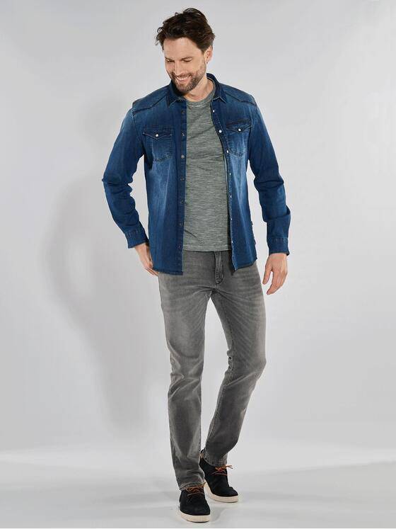 engbers Herren Langarm-Hemd slim fit Indigoblau 36281