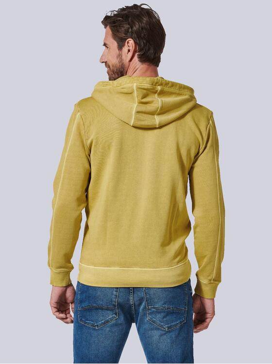 engbers Herren Sweatjacke mit Kapuze Gelb 35315