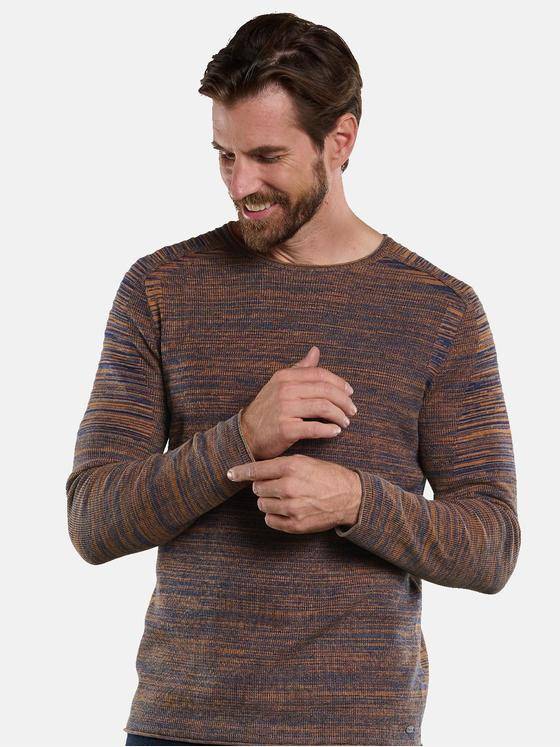 engbers Herren Pullover meliert Orange 34130