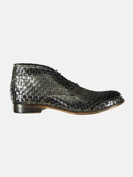 emilio adani Herren Boots mit geflochtener Warenoberfläche Grau 29167