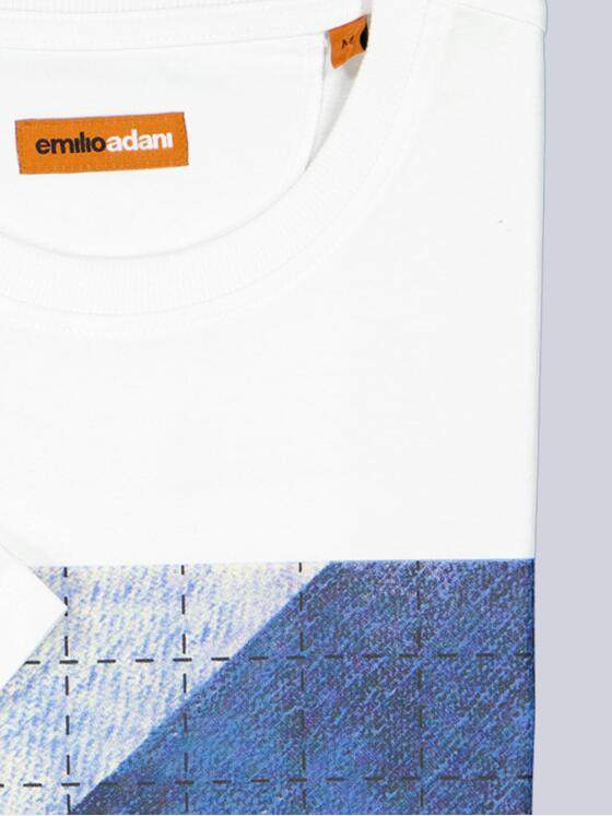 emilio adani Herren T-Shirt regular Weiß 38623