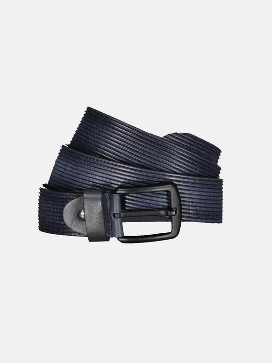 engbers Herren Ledergürtel geprägt Saphirblau 33824