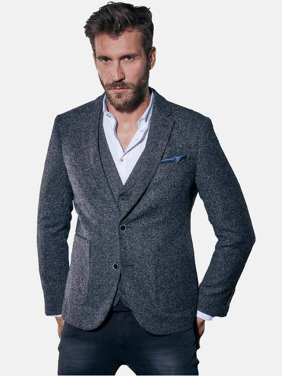 emilio adani Herren Sportives Sakko Grau 30785