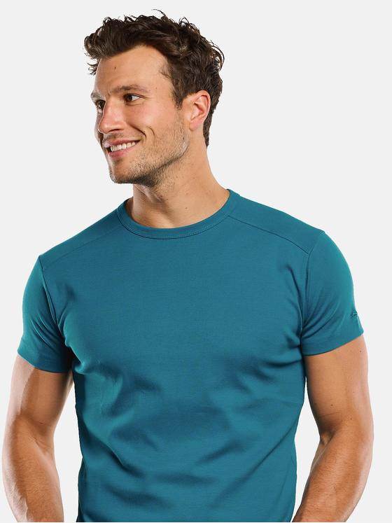 engbers Herren T-Shirt "My Favorite" organic Petrol 33840