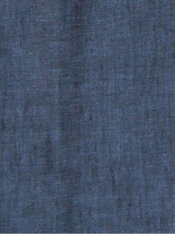 emilio adani Herren Kurzarm-Hemd aus Leinenstoff Blau 31672