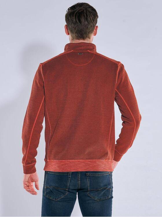 engbers Herren Sweatshirt mit Strukturwechsel Rostorange 39554