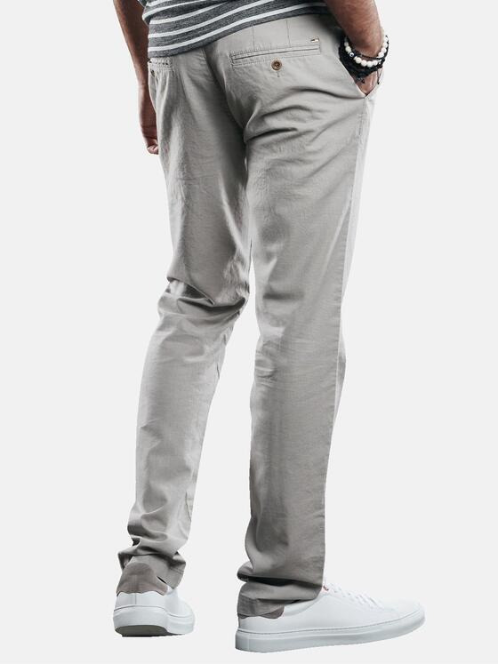 emilio adani Herren Modische Leinenhose mit softem Warengriff Beige 29840