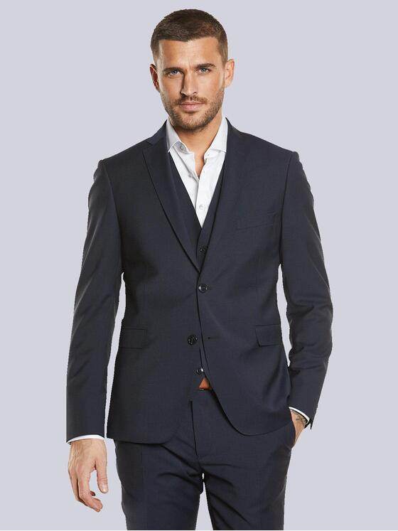 emilio adani Herren Anzugsakko Slim Fit Saphirblau 33491