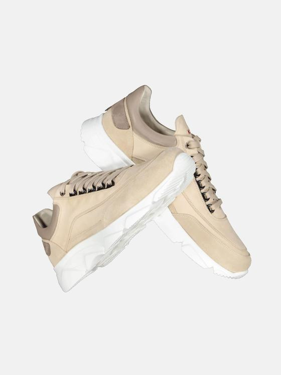emilio adani Herren Sneaker aus Nubuk-Leder Beige 34485