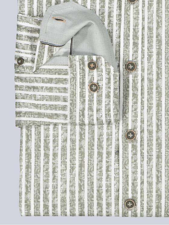 engbers Herren Langarm-Hemd slim fit Grün 36877