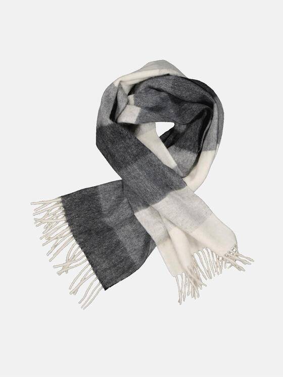 emilio adani Herren Schal gestreift Kieselgrau 33975