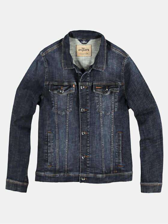 engbers Herren Jeansjacke Saphirblau 29046