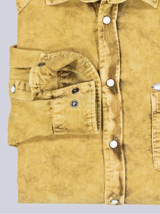engbers Herren Langarm-Hemd uni Gelb 35657