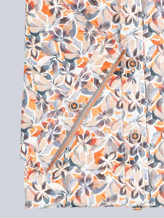 engbers Herren Kurzarm-Hemd gemustert Orange 39028