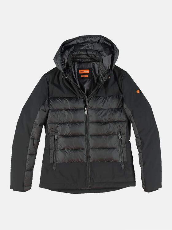 emilio adani Herren Jacke im Materialmix Schwarz 31889