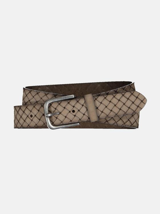 emilio adani Herren Ledergürtel strukturiert Beige 36923