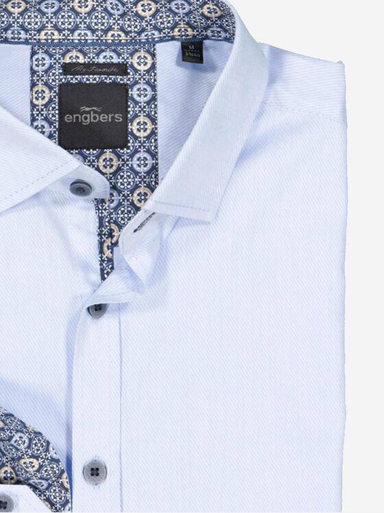 engbers Herren Langarm-Hemd "My Favorite" Blau 36309