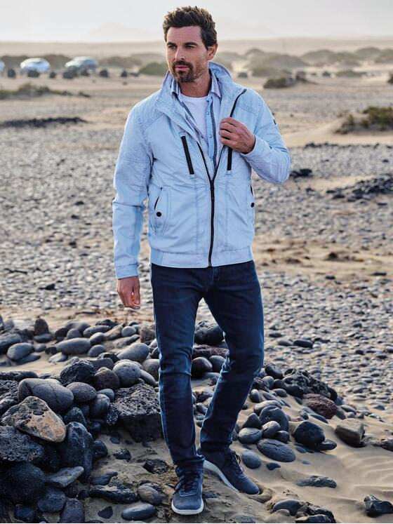 engbers Herren Baumwoll-Jacke Hellblau 40272