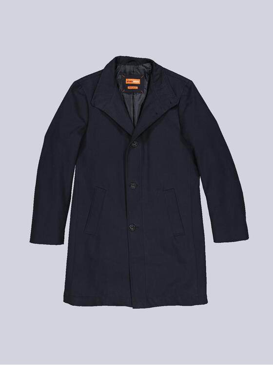 emilio adani Herren Mantel aus Baumwolle Blau 32247