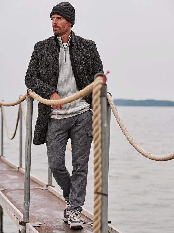 engbers Herren Mantel mit heraustrennbarem Inlet Anthrazit 33593