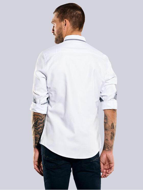emilio adani Herren Langarm-Hemd uni Blau 35778