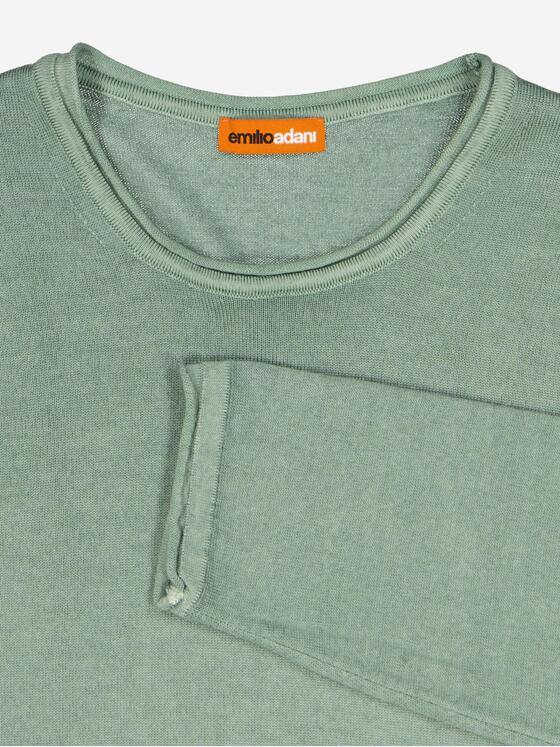 emilio adani Herren Pullover aus Merinowolle Mint 38209