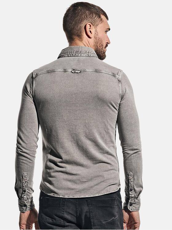 emilio adani Herren Innovatives Langarm-Poloshirt Braun 30202