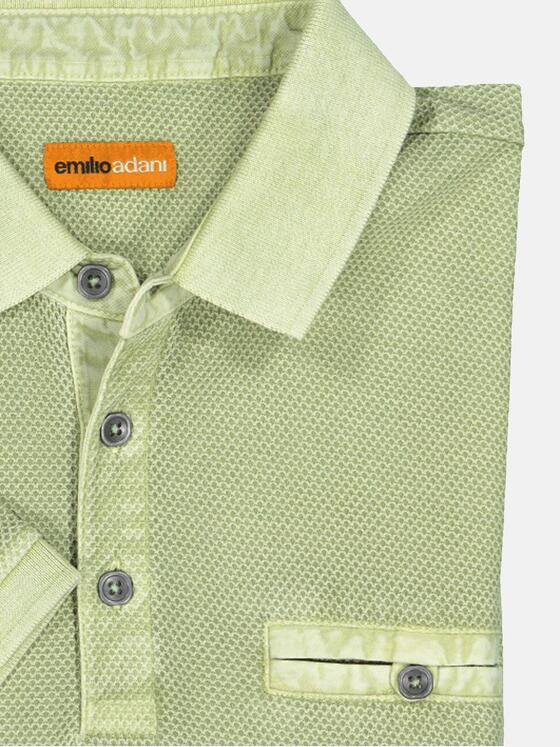 emilio adani Herren Polo-Shirt uni Grün 36789