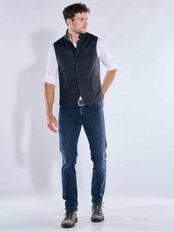 emilio adani Herren Sakko-Weste aus elastischem Warenmaterial Saphirblau 39142