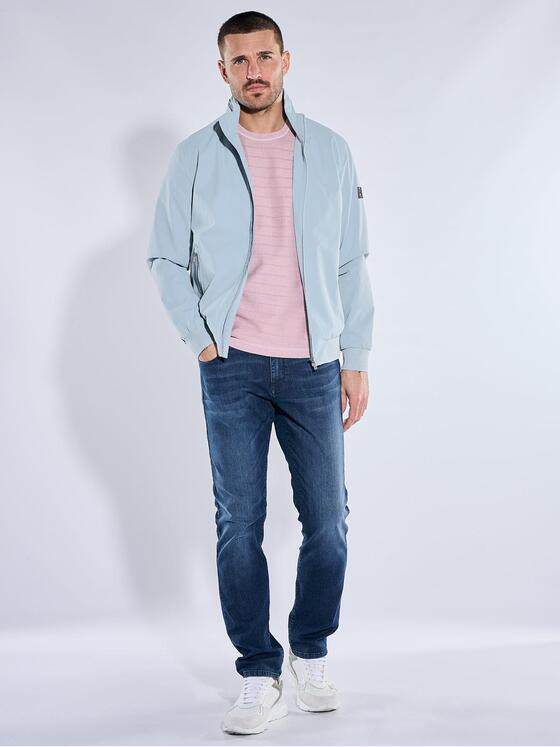 emilio adani Herren Wasserabweisende Blousonjacke Hellblau 40233