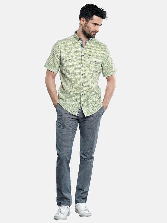 engbers Herren Stretch Hemd mit Kontrastdetails Gelb 31261